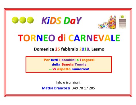 Torneo bambini ragazzi corsi tennis monza brianza